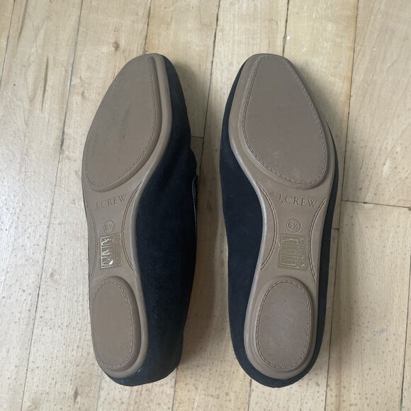 J‎ Crew Georgie Black Suede Penny Loafer Womens Size 6.5 EUC - Picture 5 of 7